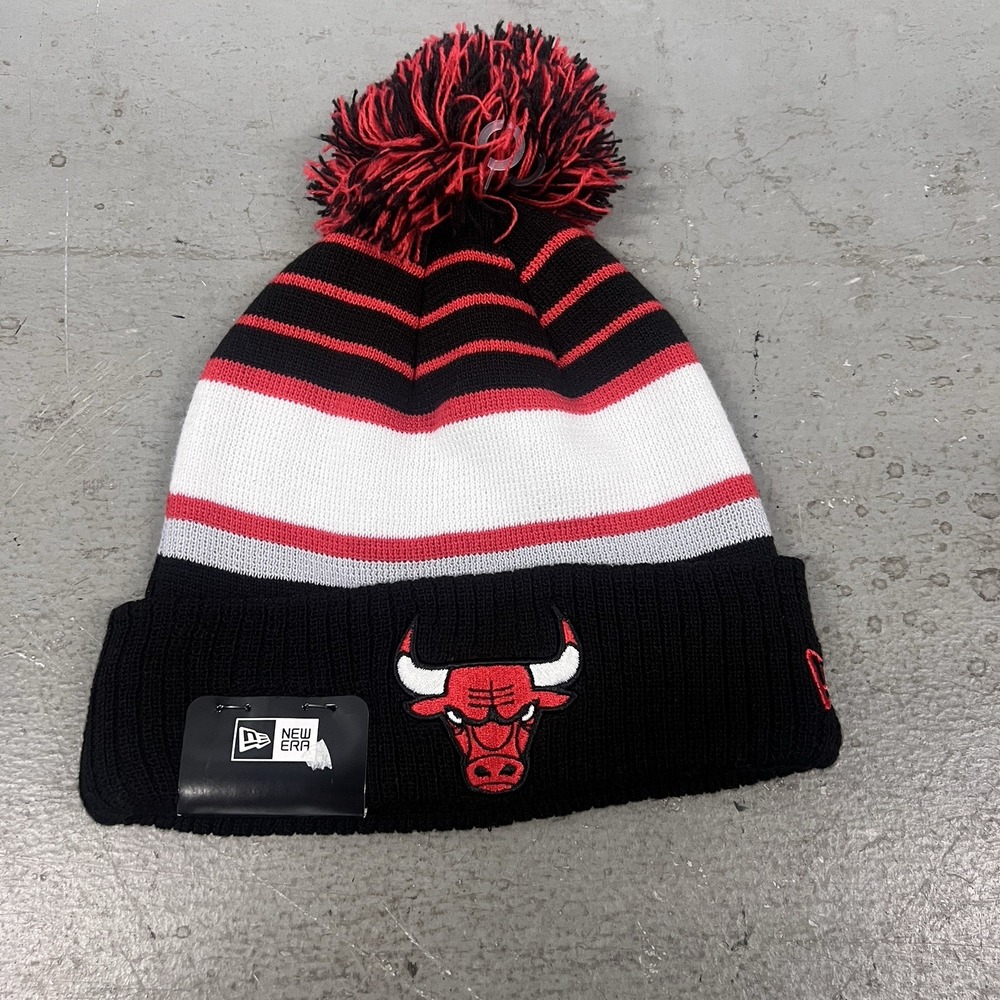 New Era Chicago‎ Bulls NBA Multi-Color Knit Cuffed Warm Winter Beanie Hat Logo